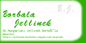 borbala jellinek business card